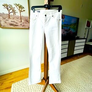 Citizens of Humanity White Bootcut Jeans.